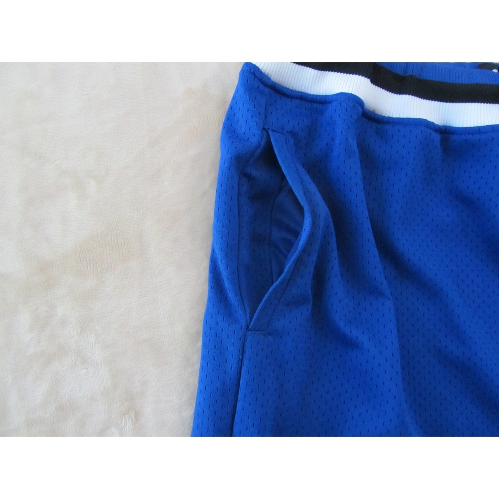 CSG Mens 4XL Mesh Basketball Shorts Royal Blue Striped Trim Athletic Big & Tall - Picture 3 of 8
